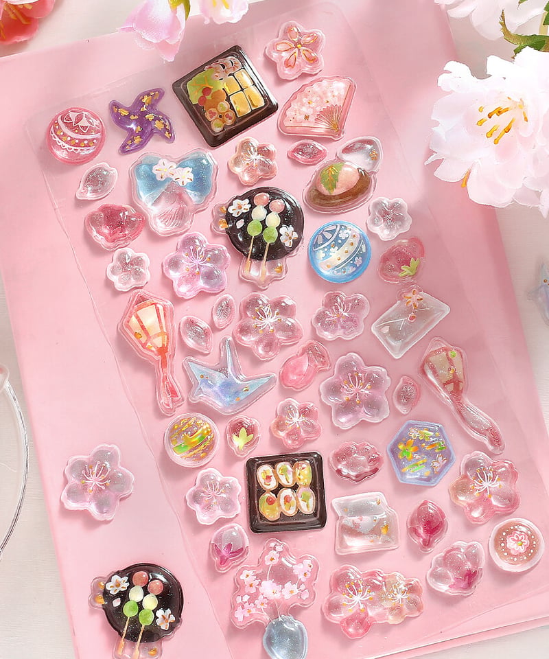 きゅるるんシール(桜) | よるしゅみ🌛｜雑貨セレクトショップ