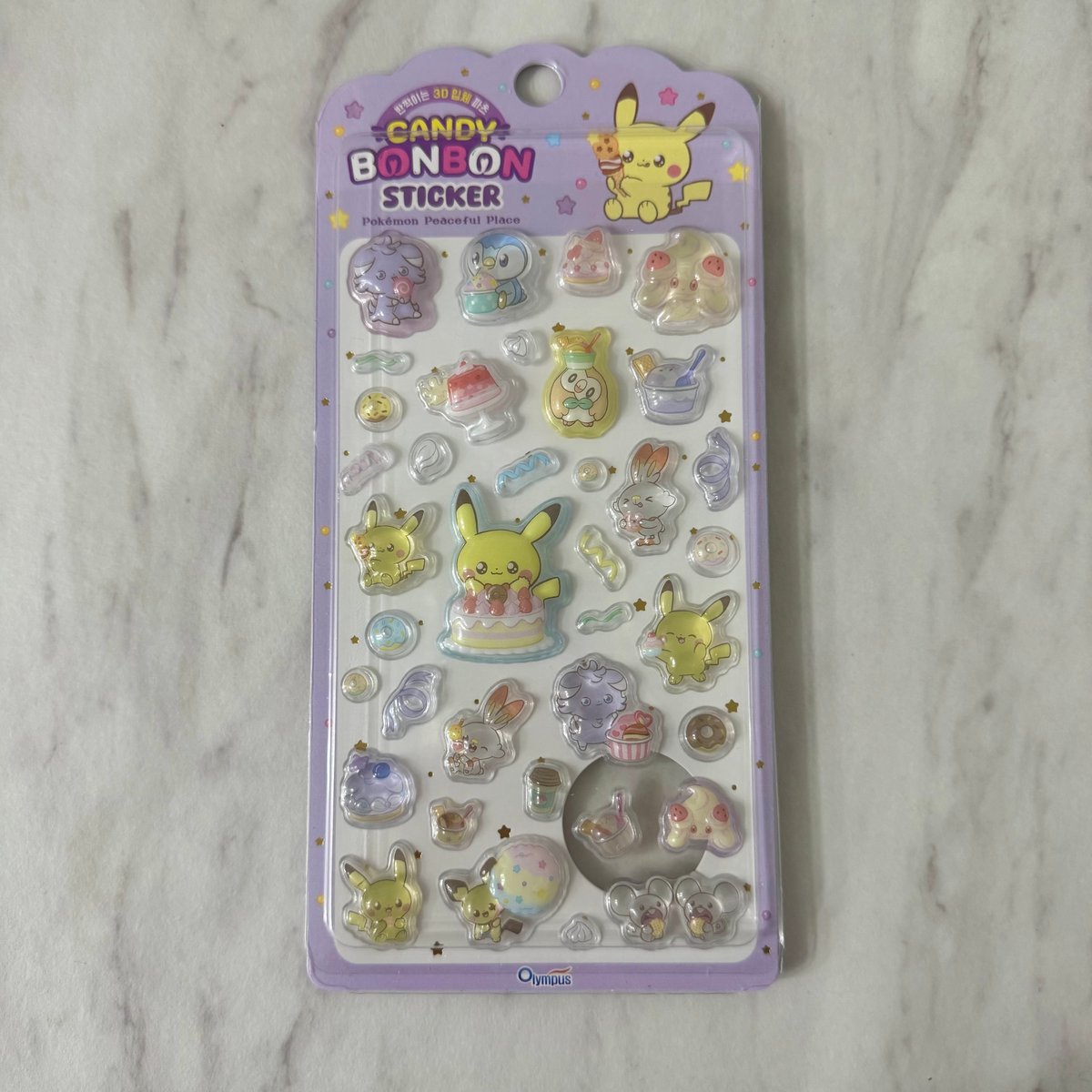 韓国ライセンス】ポケモン ポケピースキャンディボンボンシール 