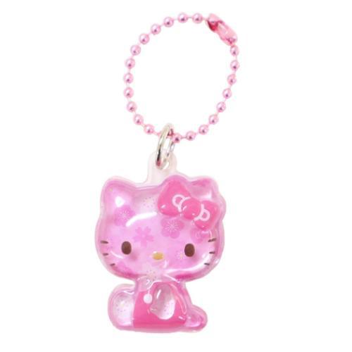希少レア❣️Hello Kitty桜の花付きストラップ キーホルダー キティちゃん 希少レア❣️Hello Kitty桜の花付きストラップ キーホルダー キティ