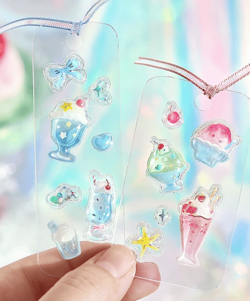 きゅるるんシール夏限定4種セット | よるしゅみ🌛｜雑貨セレクトショップ
