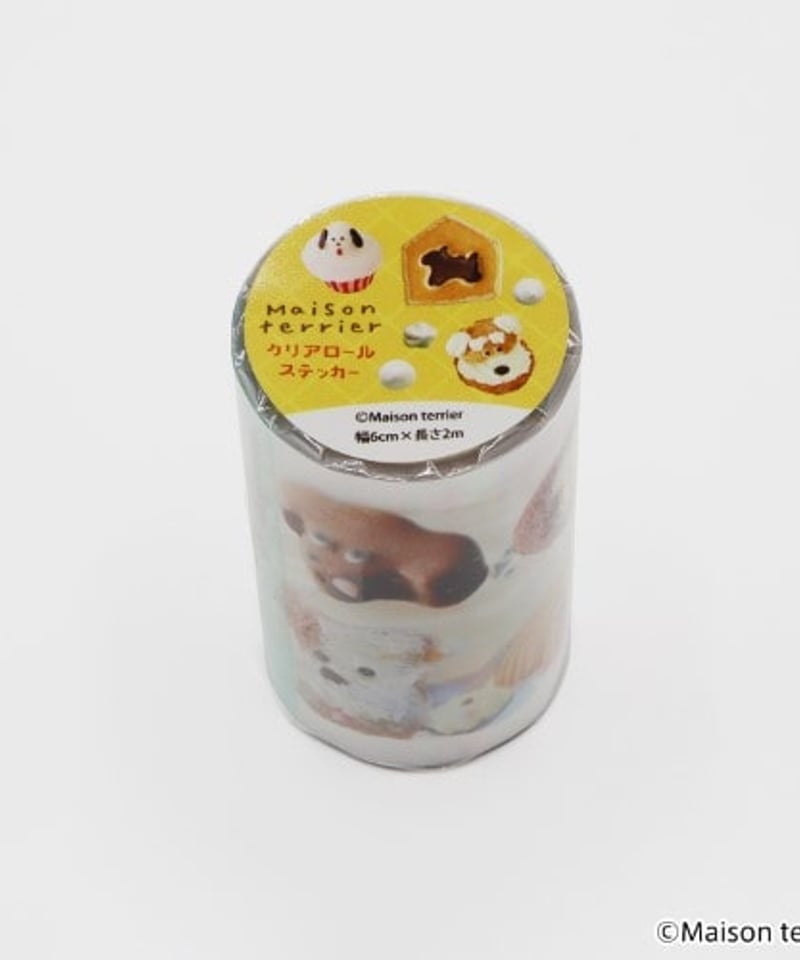 Maisonterrier クリアロールステッカー | よるしゅみ🌛｜雑貨セレクト