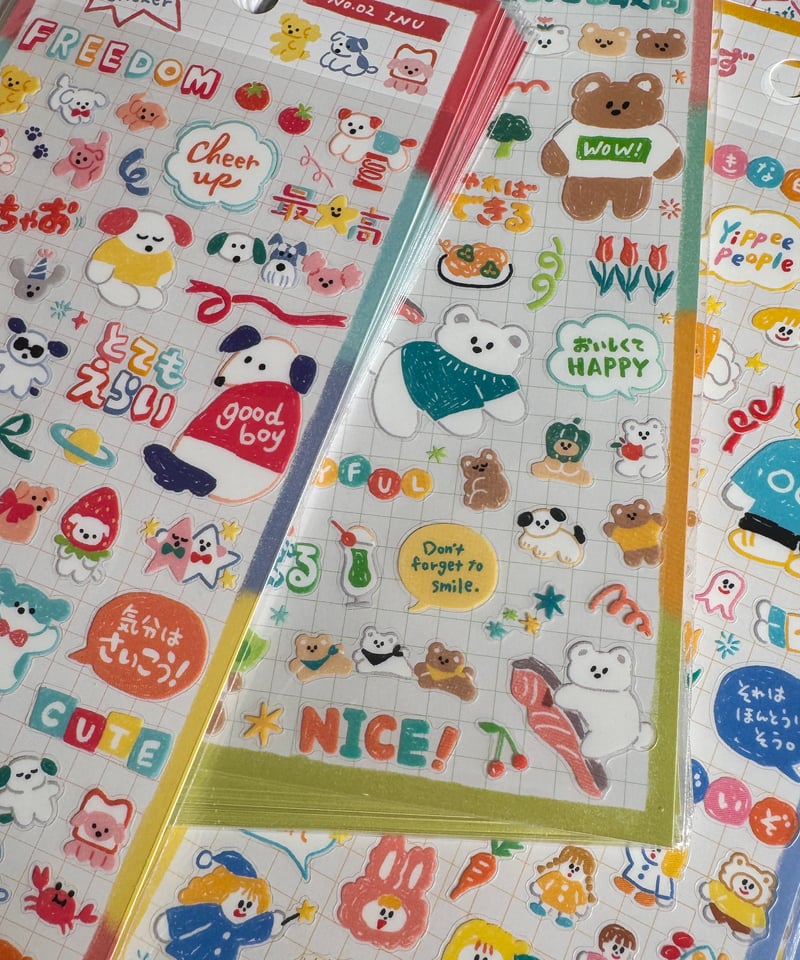 らくがきーずステッカー ⑥KUMA | よるしゅみ🌛｜雑貨セレクトショップ