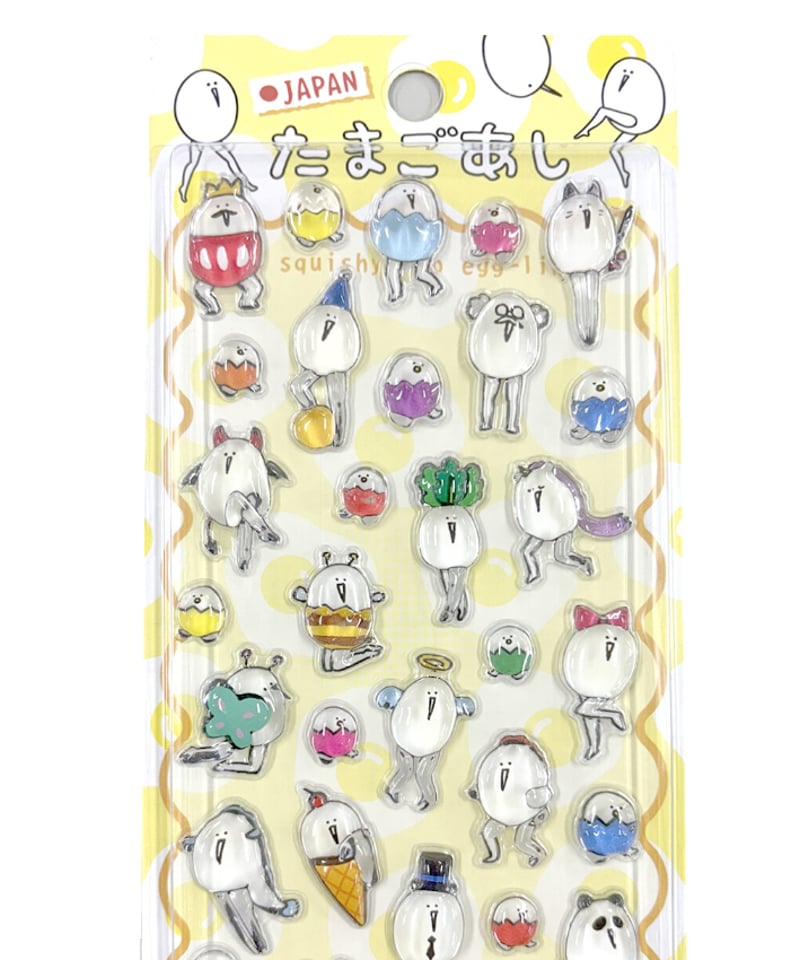 たまごあしシール(01キャラ) | よるしゅみ🌛｜雑貨セレクトショップ