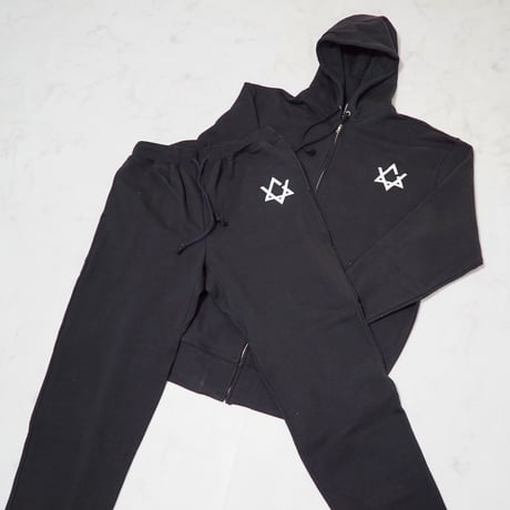 CORVO SYMBOL ZIP HOODIE SETUP　🐦‍⬛