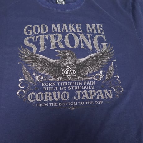 GOD MAKE ME STRONG ピグメントTシャツ