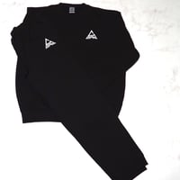 CORVO TRI EMBROIDERY SWEAT SETUP/BLACK