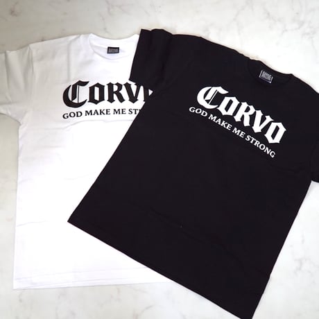 CORVO “GOD MAKE ME STRONG” CLASSIC LOGO TEE