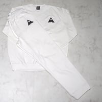 CORVO TRI EMBROIDERY SWEAT SETUP/WHITE