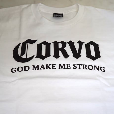 CORVO “GOD MAKE ME STRONG” CLASSIC LOGO TEE
