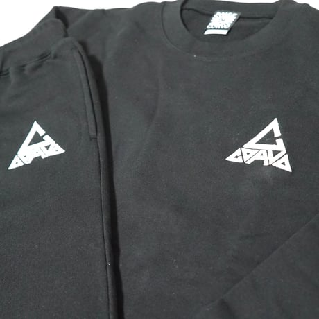 CORVO TRI EMBROIDERY SWEAT SETUP/BLACK