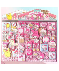 【即納】中国シール ぷっくりシール（2枚組）サンリオキャラクターズ（単品）