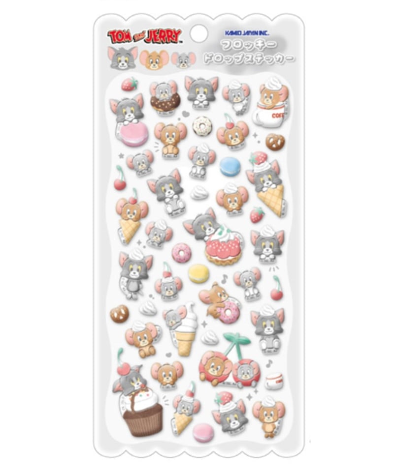 フロッキードロップステッカー（トムとジェリー） | DEAR SEAL