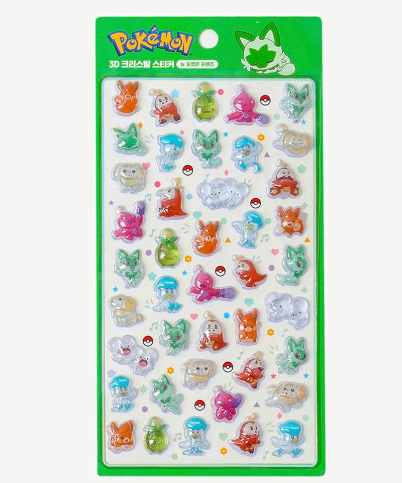 即納】ポケモン 3Dクリスタルステッカー（4種） | DEAR SEAL