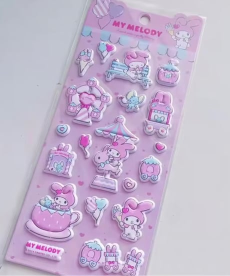 【即納】中国シール ぷっくりシール　サンリオキャラクターズ　マイメロディ
