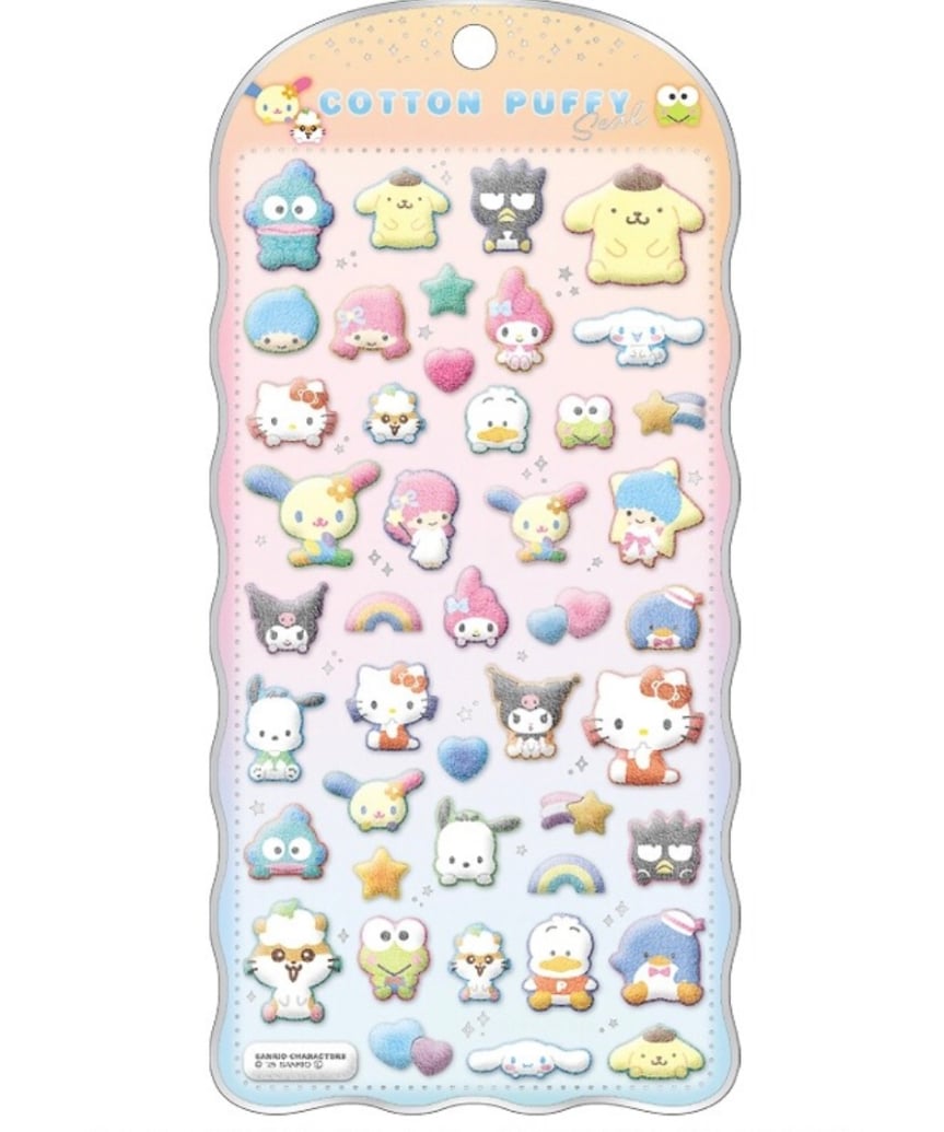 サンリオキャラクターズ コットンパフィーシール | DEAR SEAL