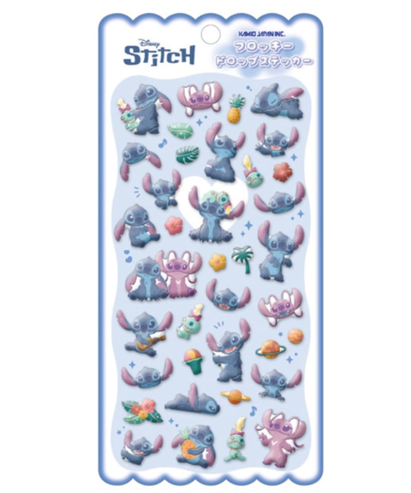 フロッキードロップステッカー（スティッチ） | DEAR SEAL