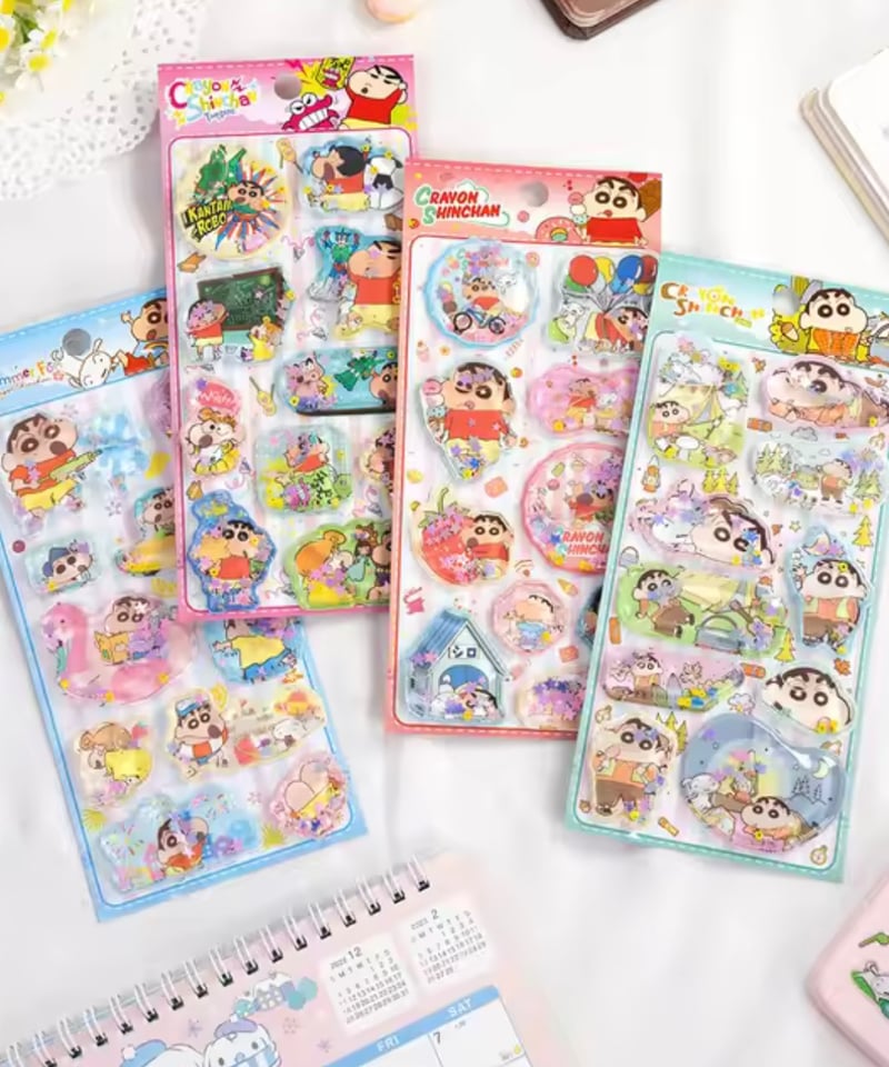 【正規品】クレヨンしんちゃんウォーターシール4枚セット　日本未発売 クレヨンしんちゃん ウォーターシール 水シール4枚正規品｜Yahoo