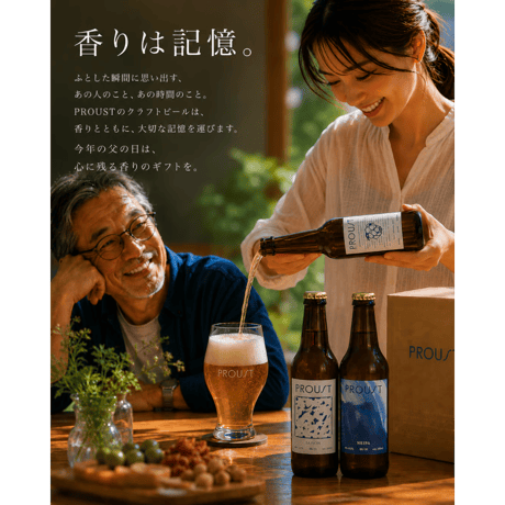 【父の日ギフト】送料一律500円！PROUST クラフトビール3本ボックスセット｜3種類飲み比べ