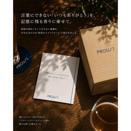 【父の日ギフト】送料一律500円！PROUST クラフトビール3本ボックスセット｜3種類飲み比べ