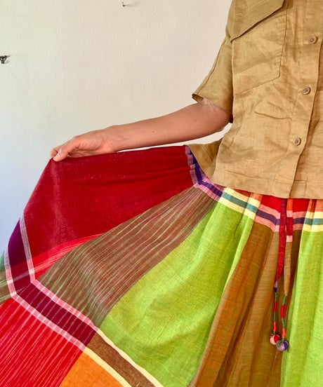 ガムチャスカート｜Indian Morning Glow [長め丈]