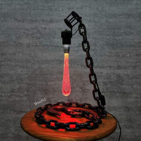Wine bottle holder lamp