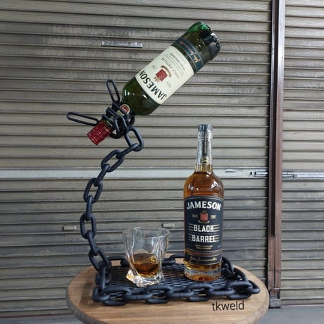 whiskey bottle holder