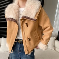 Faux Mouton Short Jacket｜フェイクムートンショートジャケット （2color）　 HA1038