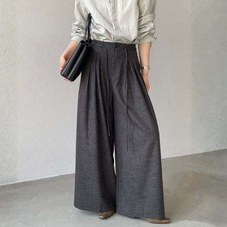 pleats wide pants｜プリーツワイドパンツ　HC1036
