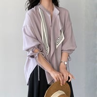 scarf tie airy blouse｜スカーフタイエアリーブラウス（2color）　HB1087