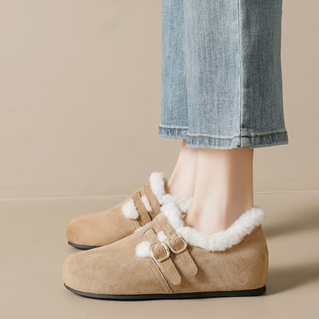 Warm Suede Fur Shoes｜ウォームスエード ファーシューズ（3color）　 HG1003