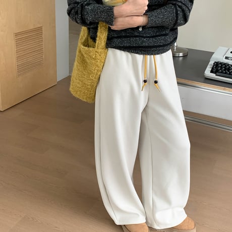 Color Block Fleece Wide Pants｜カラーブロックフリースワイドパンツ（5color）　HC1015