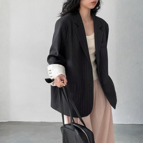 pinstripe tailored jacket｜ピンストライプテーラードジャケット　HA1069