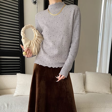 Dot Warm Knit｜ドットウォームニット（4color）　HB1032