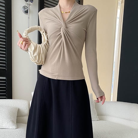 Soft Twist V-Neck｜ ソフトツイストVネック（4color）　 HB1041