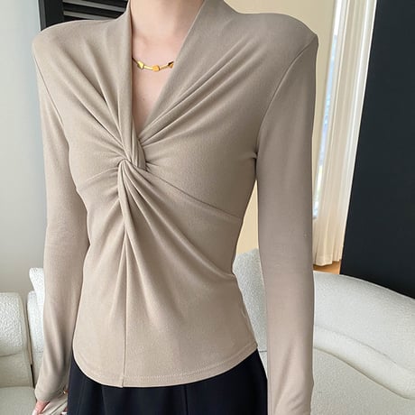 Soft Twist V-Neck｜ ソフトツイストVネック（4color）　 HB1041