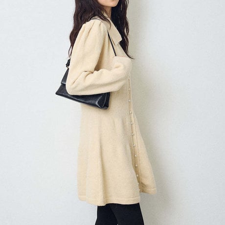 Button Knit Dress｜ボタンニットワンピース（3color）　HE1005