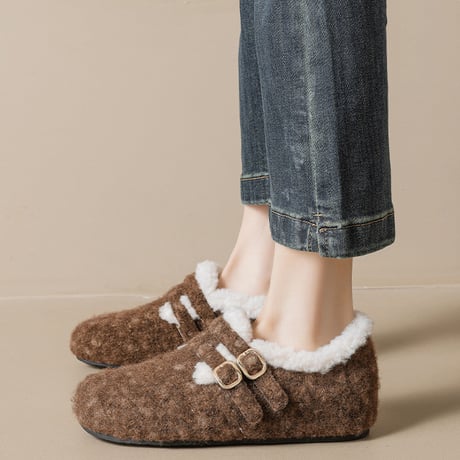 Warm Suede Fur Shoes｜ウォームスエード ファーシューズ（3color）　 HG1003