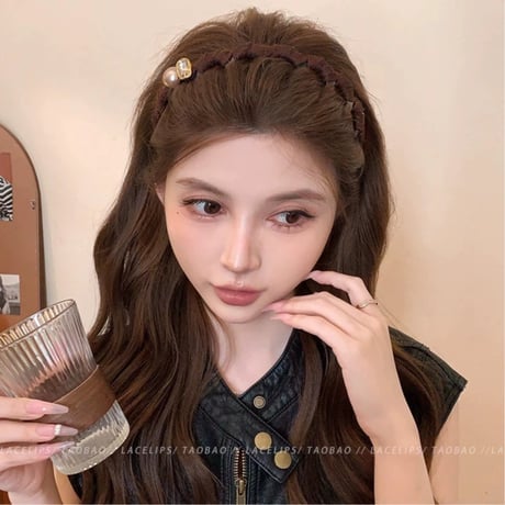 Pearl Accent Hair Band｜パールアクセントカチューシャ（2color）　HI1016