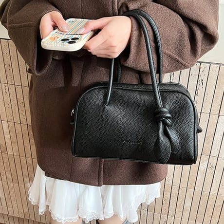 Knot Mini Boston Bag｜ノットデザインミニボストンバッグ（4color）　 HH1002