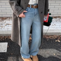 Wide Fleece Denim Pants｜ワイドフリースデニムパンツ　HC1013