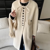 Ribbon Wool Coat｜リボンウールロングコート（4color）　 HA1047