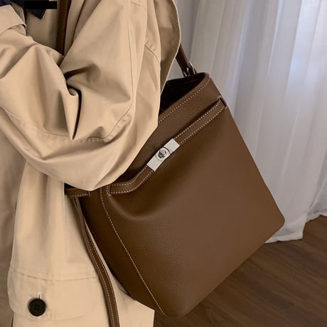 Minimal Bucket Shoulder Bag｜ミニマルバケットショルダーバッグ（3color）　 HH1009