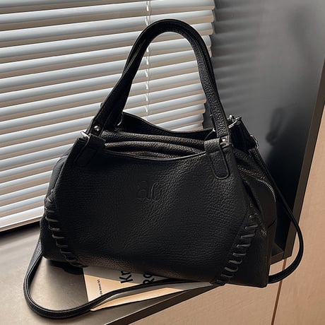 Stitch Detail Soft Bag｜ステッチデザインソフトショルダーバッグ（3color）　 HH1011