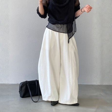 wide curve tuck pants｜ワイドカーブタックパンツ（3color）　HC1034