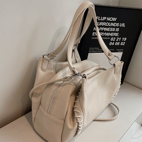 Stitch Detail Soft Bag｜ステッチデザインソフトショルダーバッグ（3color）　 HH1011