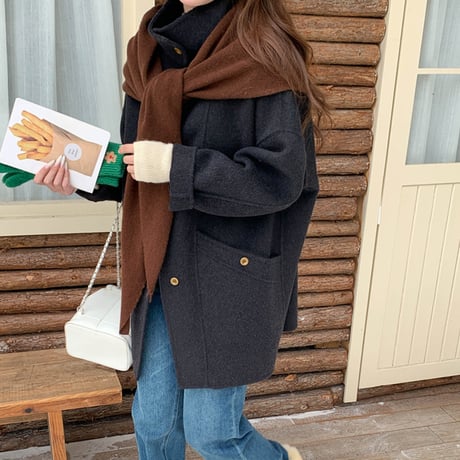 Double-Face Wool Shawl Coat｜ダブルフェイスウールショールコート（4color）　HA1000