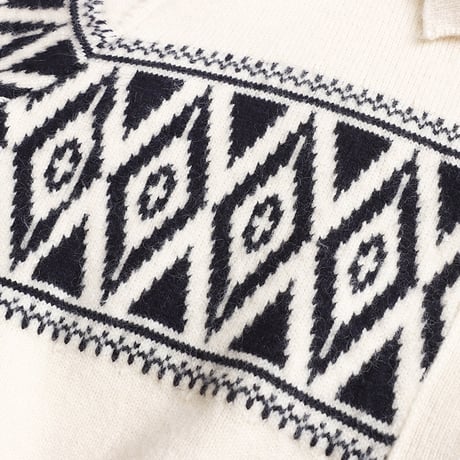 Nordic Diamond Knit Cardigan｜ノルディックダイヤニットカーディガン （4color）　 HA1040