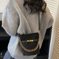 Quilted Chain Bucket Bag｜キルティングチェーンバケットバッグ  （4color）　 H H1024