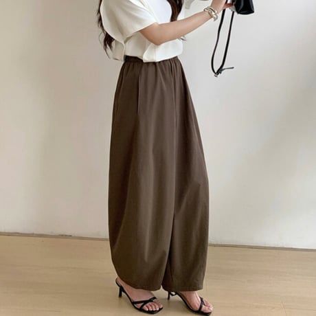 Relax Wide Pants｜ソフトリラックスワイドパンツ（5color）　HC1028
