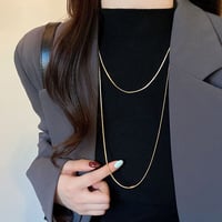 Layered Snake Chain Necklace｜レイヤードスネークチェーンネックレス　HI1010